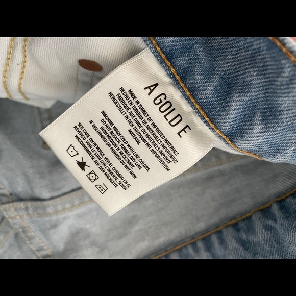 Agolde Light wash ripped denim sz 24 - Picture 5 of 9